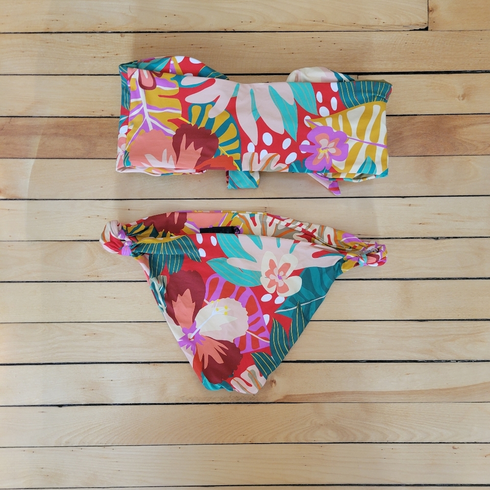 Floral Multicolor Bikini Set - Picture 6 of 8